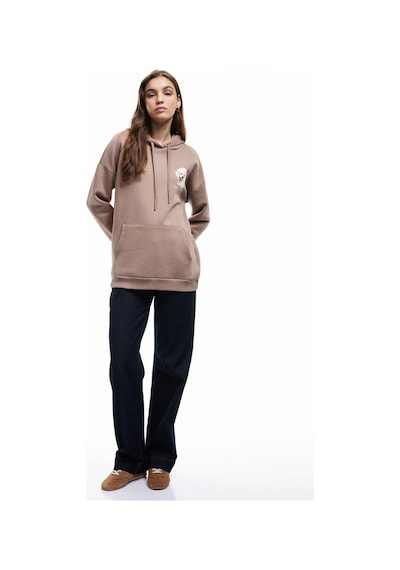 Koton Şardonlu Uzun Kollu Kanguru Cepli Kapüşonlu Arkası Baskılı Oversize Sweatshirt Kahverengi 6wal10237ık Kahve Koton Şardonlu Uzun Kollu Kanguru Cepli Kapüşonlu Arkası Baskılı Oversize Sweatshirt Kahverengi 6wal10237ık Kahve