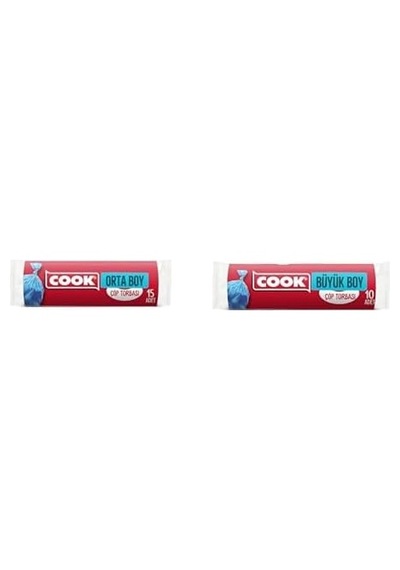 Seti Çöp Torbası Orta Boy 55 X 60 Cm X2 + Çöp Torbası Büyük Boy 130 X 80 Cm X2