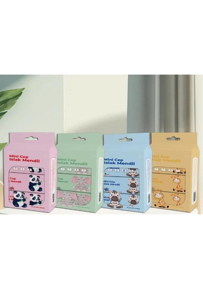 Cep & Çanta Boy 4 Adet 8 Li Paket Islak Mendil 32'li Set