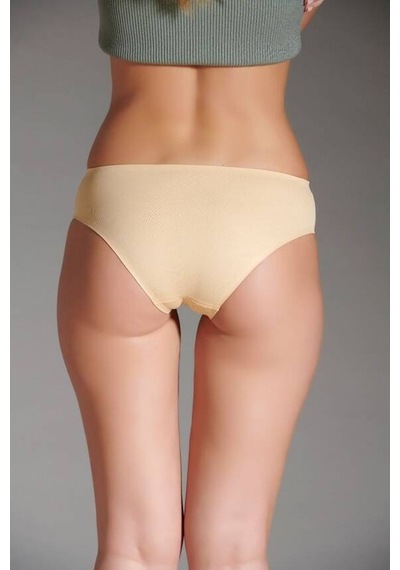 Eros Kadın Lazer Kesim Silikonlu Slip Ten 001