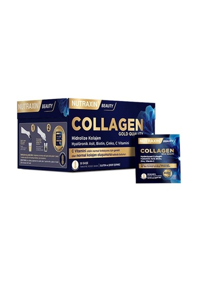Tr Collagen Gold Quality Hidrolize Kolajen, Hyaluronik Asit, Biotin, Çinko, C Vitamini, 30 Saşe