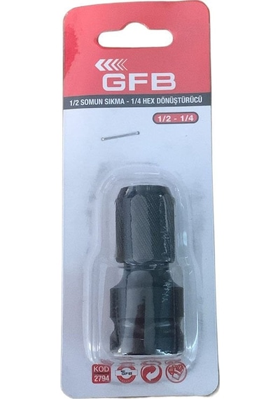 Gfb 2794 Somun Sıkma 1/2 - Hex Dönüştürücü 1/4