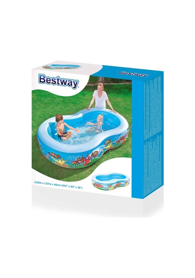Su Pompalı- Bestway 54122 Basket Potalı. Şişme Eğlence Havuzu Çok Renkli