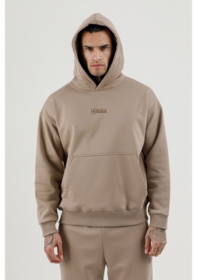 Airlife Bolder Fz.7 Kanguru Cepli Erkek Kapüşonlu Sweatshirt Kahverengi