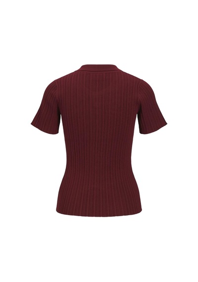 Jack & Jones Jjxx Kadın Polo Triko Tişört Bordo