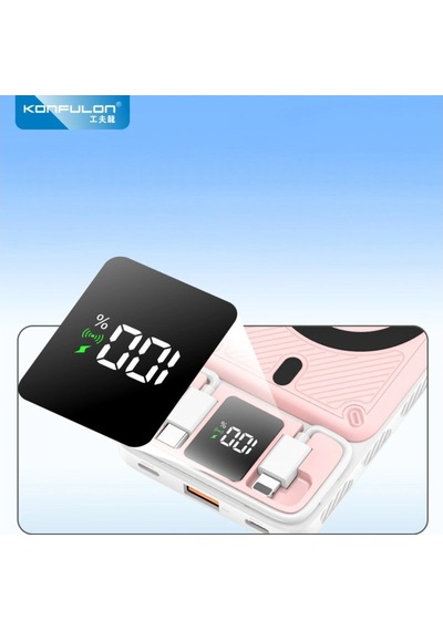 M25w 10.000 Mah 20w Pd Magsafe Powerbank - Mavi Düz Renkli
