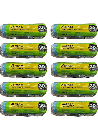 Arma Naylon Tadilat Boya Koruyucu Örtü Poşet Kalın Pratik Branda - 4x7.5 Metre - 30 M2 - 10 Paket