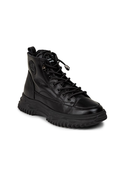 Deery Kadın Siyah Hakiki Deri Sneaker Bot - 25310zsyhc01 Siyah