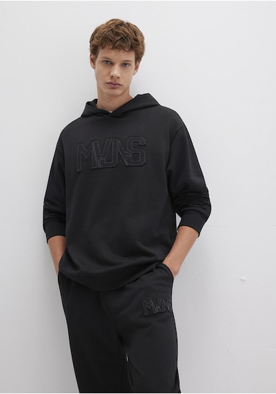 Mavi - Mvjns Baskılı Kapüşonlu Siyah Sweatshirt 0s10346-900 Siyah