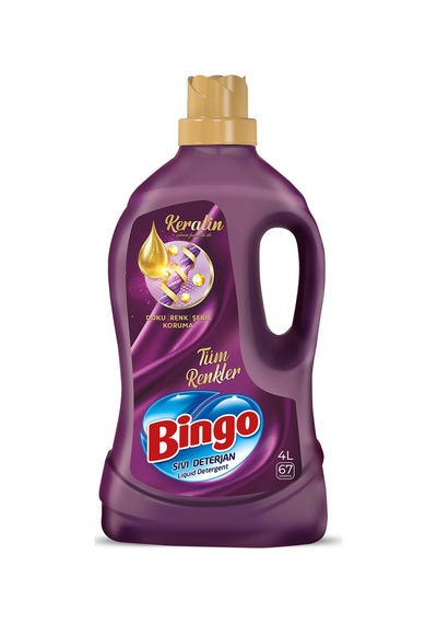 Bingo Sıvı Deterjan Bakım 4 L Onaran Koruma 67 Yıkama 4 Adet Diğer