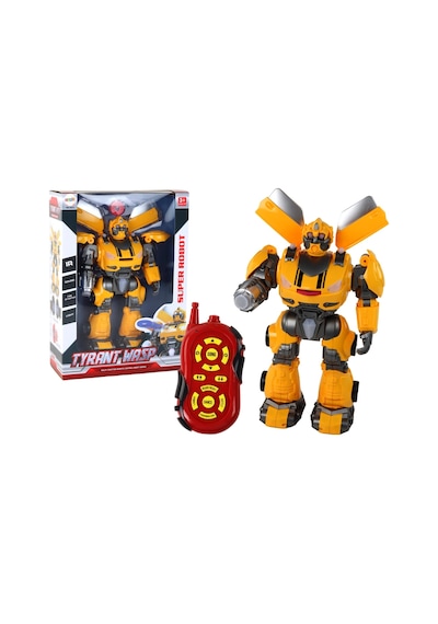Mega Büyük Oyuncak Uzaktan Kumandalı Sünger Atan Işıklı Sesli Transformers Dev Robot Bumble