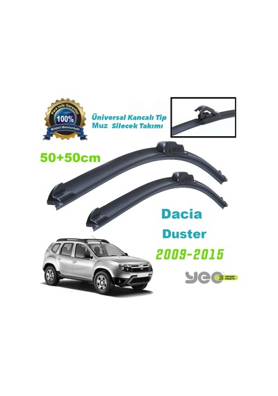 Yunus Emre Otomotiv Dacia Duster Yeo Aeroflex Muz Silecek Takımı 2009-2015