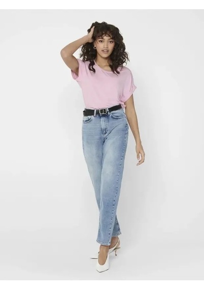 Only Onlmoster S/s O-neck Top Noos Jrs Kadın Mor T-shirt - 15106662
