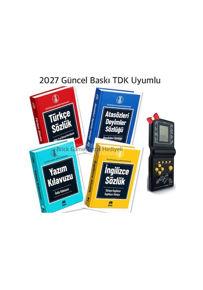 Ortaokullar İçin Tdk Uyumlu Sözlük Seti Türkçe Sözlük - İmla Kılavuzu - Atasözü Ve Deyimler Sözlüğü - İngilizce Sözlük