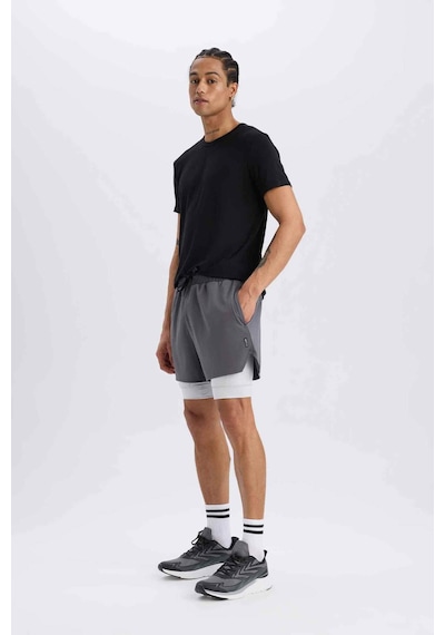 DeFactoFit Slim Fit Dar Kesim Sporcu Taytlı Şort E2760AX25SMAR58