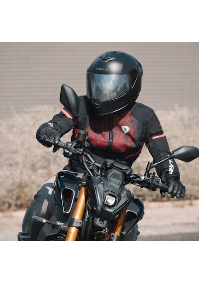 Nexx Y.100r Fullblack Mat Siyah Kask Gri + Şeffaf Vizör Mat Siyah