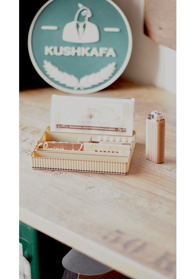 Tabac Tray Tütün Tepsisi - Premium Tasarım Organizer Krem