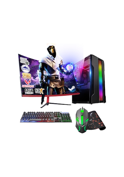 Ramtech RK117 R5-3600 16 GB 1 TB + 256 GB RX550 23.8" Free Dos Masaüstü Oyuncu Bilgisayarı