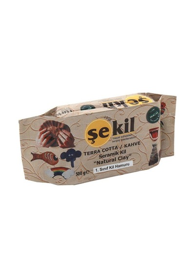 Şekil Seramik Kil Hamuru 500 Gr Kahverengi
