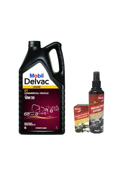 Mobil Delvac 10W-30 Legend Commercial Vehicle 7 L + Gojo Araç Bakım Seti