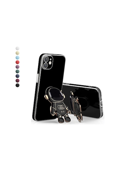 Apple Uyumlu iPhone 11 Kılıf Astronot Seri Stant Silikon Kapak