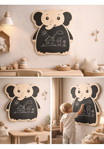 Ncpuzzles Fıl Yazı Tahtası Çok Renkli