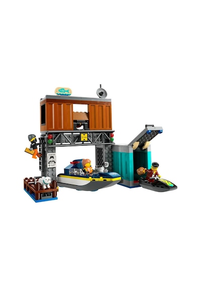 Lego City 60417 Police Speedboat And Crooks' Hideout
