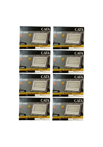Ct-4658 50w 6500k Beyaz Işık Led Projektör 8 Adet