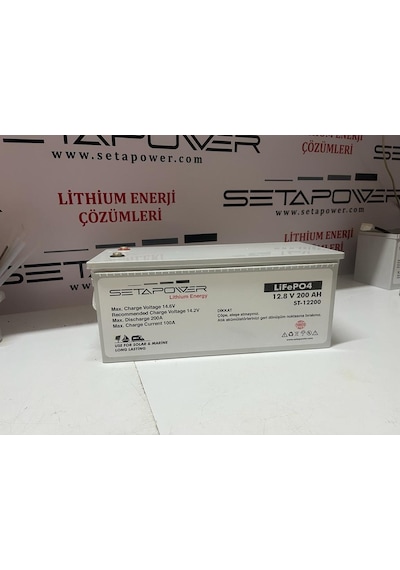 Seta Power Lifepo4 12.8v 200ah Karavan/marine Abs Lityum Akü
