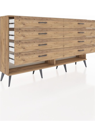 Arges Konsol 8 Çekmeceli 176x30x99 Çam-çam Çam-çam Arges Konsol 8 Çekmeceli 176x30x99 Çam-çam Çam-çam