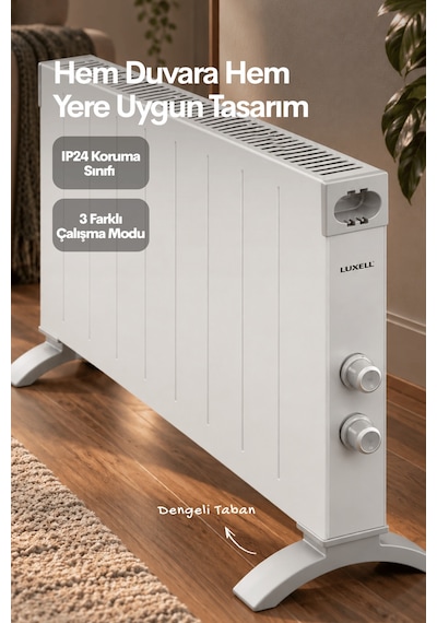 Luxell LX-2947 2500 W Konvektör İki Kademe Soba Isıtıcı
