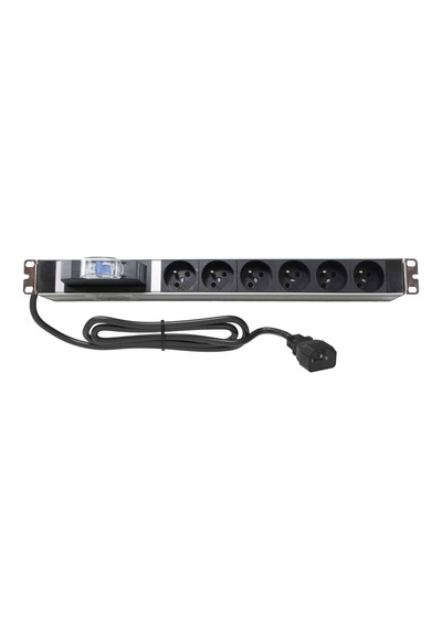 Amp Connect 19" 1u 6'lı Fransız Ups Sigortalı Kabinet Grup Prizi Pdu -16a