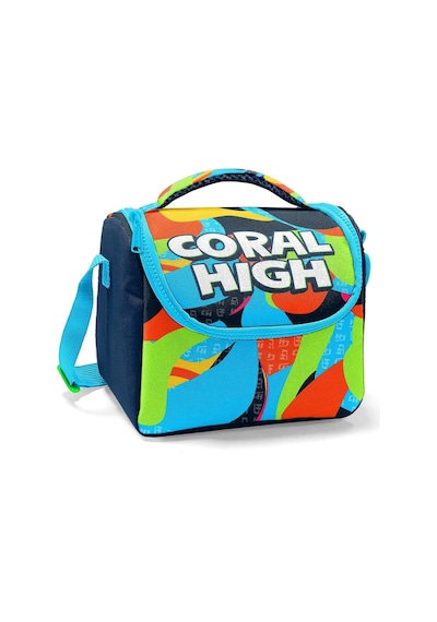 Coral High Beslenme Çantası 11793, Erkek Çocuk, Lacivert Mavi Grafiti, Isı Yalıtımlı Çok Renkli