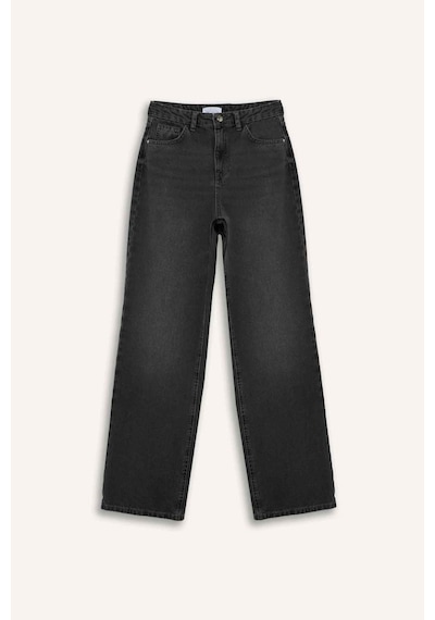 Defacto 90s Wide Leg Yüksek Bel Uzun Jean Pantolon F2943ax25wnnm36 Antrasit