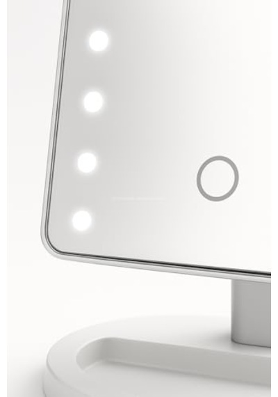 Ayrex Busstier Led Işıklı Makyaj Aynası Dokunmatik 3 Işık Modlu Ayarlanabilir Oynar Başlıklı Masa Üstü Ayna B