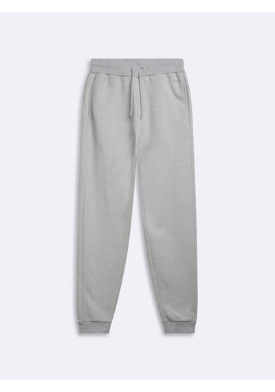 LTB Regular Fit Ribanalı Lastik Paça Gri Eşofman