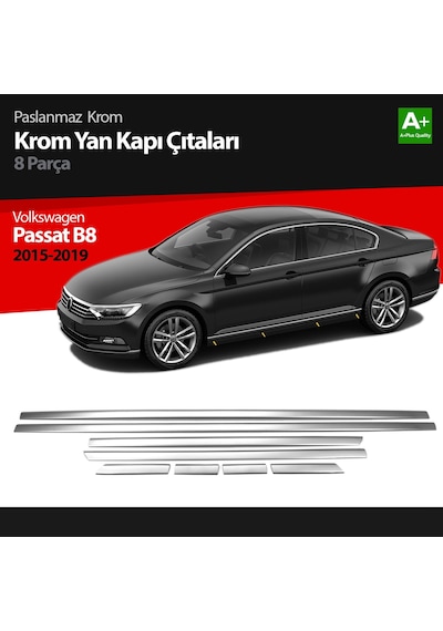 Vw Passat B8 Krom Yan Kapı Çıtası 8 Parça 2015 2016 2017 2018 2019