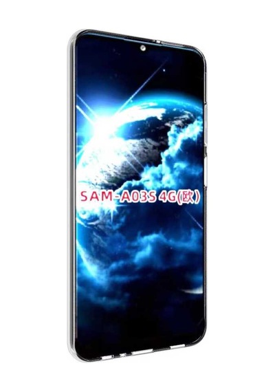 Zore Galaxy Uyumlu A03s Kılıf Süper Silikon Kapak - Renksiz Renksiz