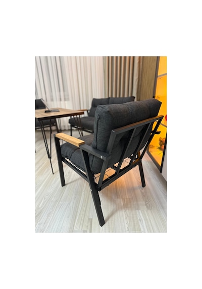 Houseart Gül Metal Bahçe Koltuk Takımı 2+1+1 Masalı Balkon Teras Cafe Oturma Grubu Antrasit Houseart Gül Metal Bahçe Koltuk Takımı 2+1+1 Masalı Balkon Teras Cafe Oturma Grubu Antrasit