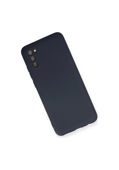Samsung Galaxy A03s Kılıf Nano İçi Kadife Silikon - Lacivert