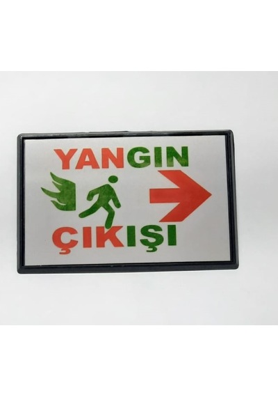 Büro İş Güvenliği İçin 13x8cm Maksi Yangın Çıkışı Uyarı Tabelası