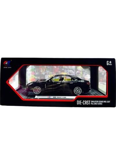 1:24 Metal Model Koleksiyon Araba Porsche Siyah 21 Cm Cz127b