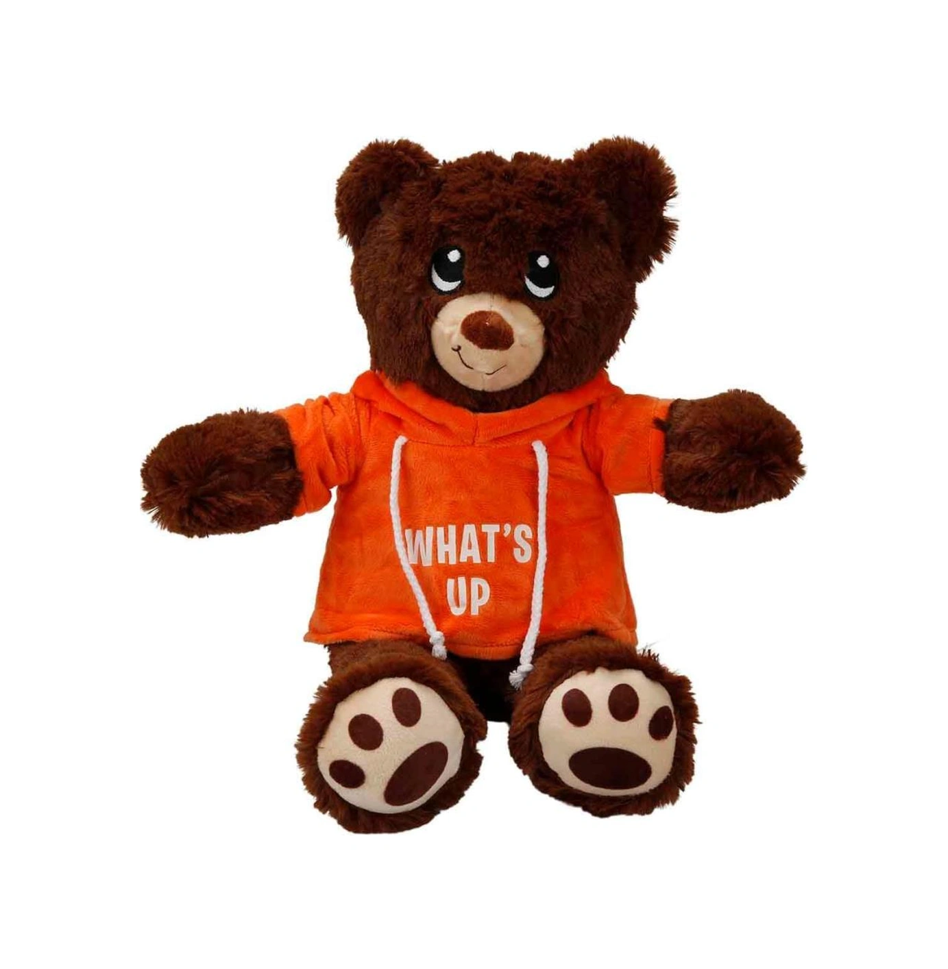 Kapşonlu Peluş Ayı 30 Cm. Mor