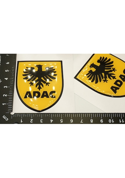 Adac Logo Damla Silikon Sticker 2 Li Set
