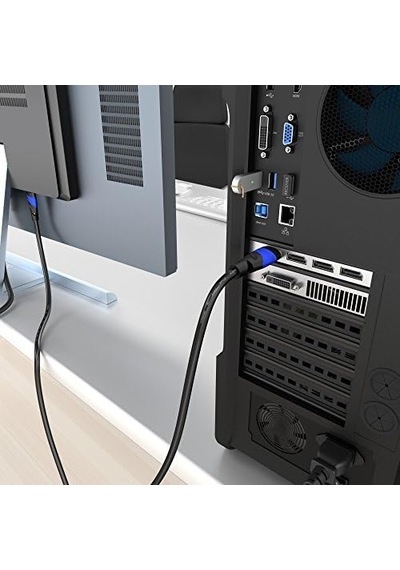 8k Displayport Kablo 2.9m Dp Kablosu, Almanya Da Geliştirilmiştir 0,5-10m Arasında Mevcuttur Pc/laptop İçin Display Port Monitör Kablosu, 8k/4k 60hz, 144hz, Dolby Audio, Siyah