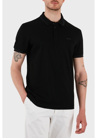 Boss Erkek Polo Yaka T Shirt 50538160 001 Siyah SIYAH