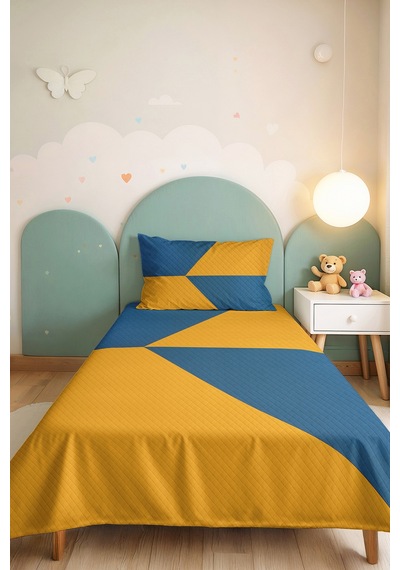 Mavi Geometrik Genç Odası Tek Kişilik Pike Takımı - Sarı Modern 160x220 Cm Kapitone Yatak Örtüsü Dumanlı Ufuk Yumuşaklığı Mavi Geometrik Genç Odası Tek Kişilik Pike Takımı - Sarı Modern 160x220 Cm Kapitone Yatak Örtüsü Dumanlı Ufuk Yumuşaklığı