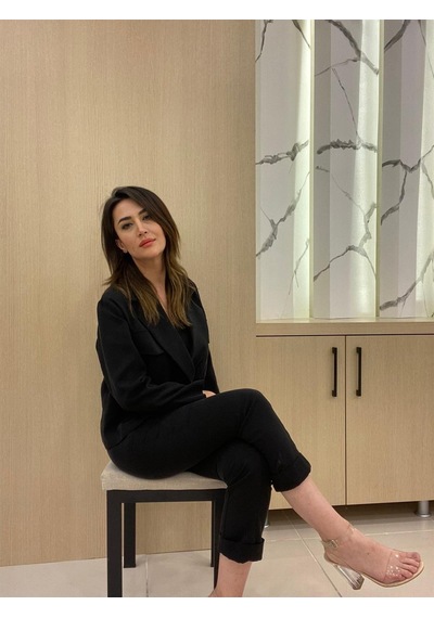 Kruvaze Kapama Kısa Ceket Siyah - 38 Siyah