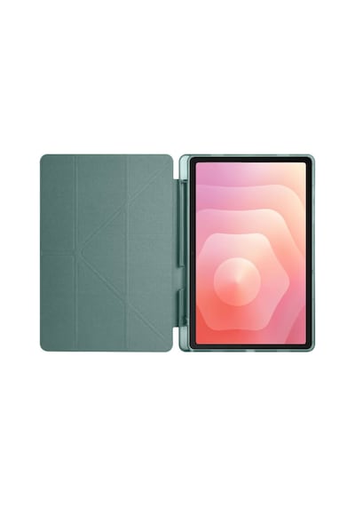 Xiaomi Redmi Pad 2 11 İnç Kılıf Standlı Kalem Bölmeli Akıllı Trifolding Silikon Koruyucu Kapak Yeşil