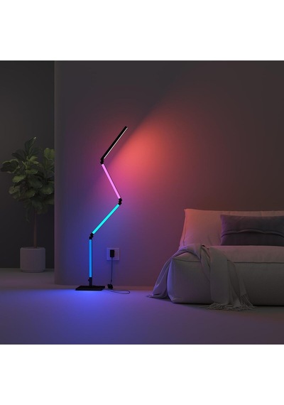 Calex Akıllı Led Ayak Lambası Rgbıc, Wifi, Alexa Uyumlu, Müzik Senkron, Dimmable, 16m Renk Lambader Renkli Diğer